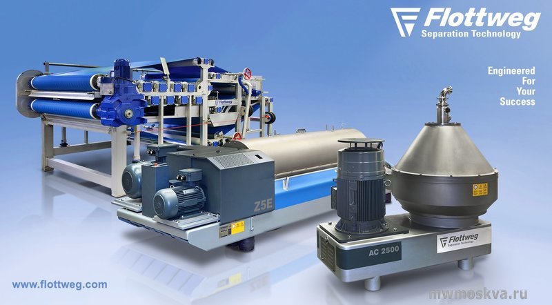 Flottweg, компания по производству и поставке промышленных центрифуг