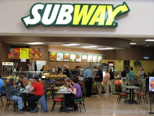 Subway, сеть кафе быстрого питания, Железнодорожная, 44 (3 этаж)